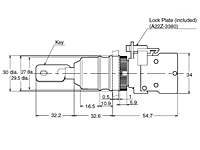A22TK-2LL Safety Key Selector Switch