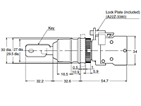 A22TK-2RL Safety Key Selector Switch