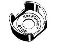 E-stop Shroud for EMS, White