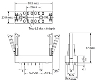 G7SE Relays, Back mounting Socket PCB Terminals P7S-14P-E_2