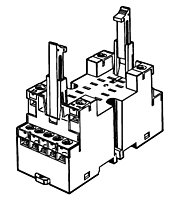 G7SE Relays, Track mounting Socket P7S-14F-END