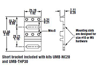 UMB-NC20 and UMB-THP30 Universal Mounting Bracket Kits