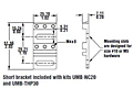 UMB-NC20 and UMB-THP30 Universal Mounting Bracket Kits